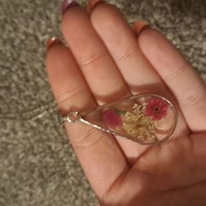 Womens long chained necklace